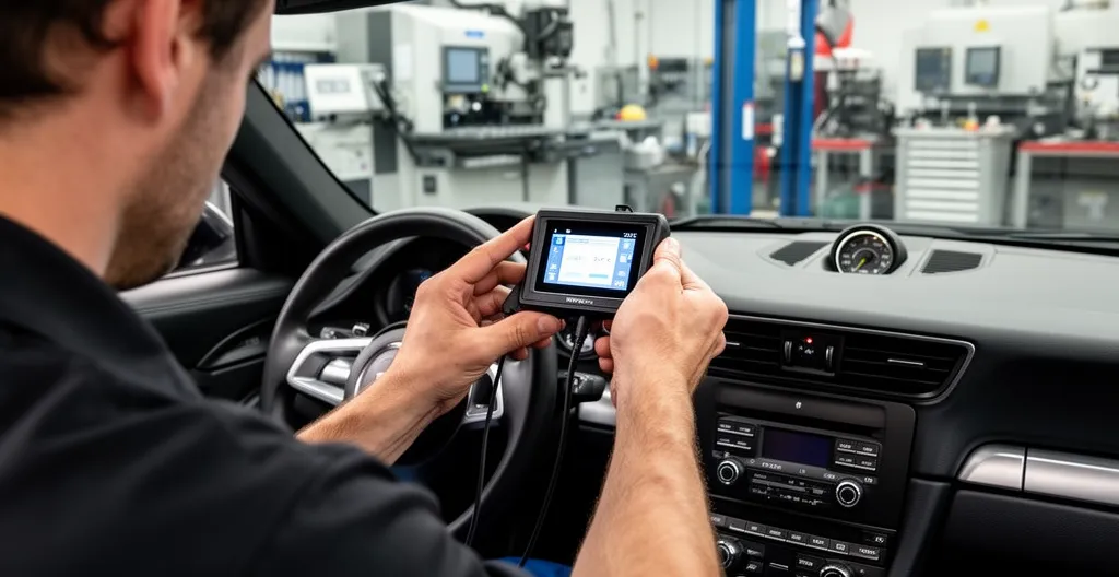 Diagnostic électronique lors de la réception d'une supercar en atelier